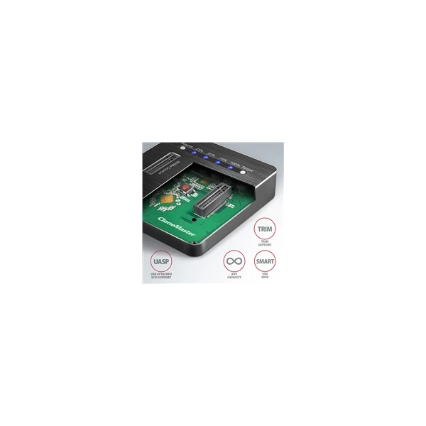 AXAGON Dokovacia stanica pre 2x M.2 SATA - USB-C 3.2 Gen 2 - Externé boxy - Obrázok 7H60700301