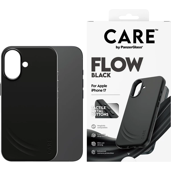 PanzerGlass® CARE Flow kryt s MagSafe Apple iPhone 17 čierny - Puzdra - Obrázok 7HDH000K01