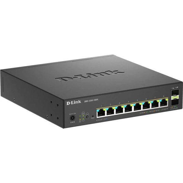 D-link 8-Port 2.5G BASE-T PoE, 2-port 10G SFP+ a 2-port 10G RJ45 Smart Managed Switch - Switche - Obrázok 7ICL000K01