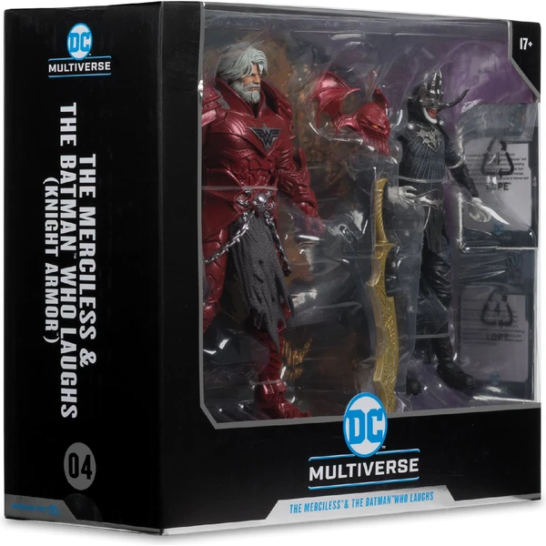 Akčné figúrky McFarlane DC - Batman Who Laughs (Knight Armor) & The Merciless (Dark Verse) 18 cm - Figúrky - Obrázok 7IHE000K01