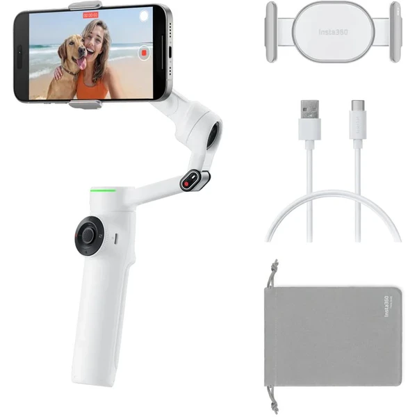 Insta360 Flow 2 Pro stabilizátor biely - Stabilizátory - Obrázok 7J4D000P01