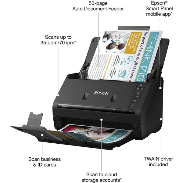 Epson WorkForce ES-500WII skener - Skenery - Obrázok 7J8Y000501