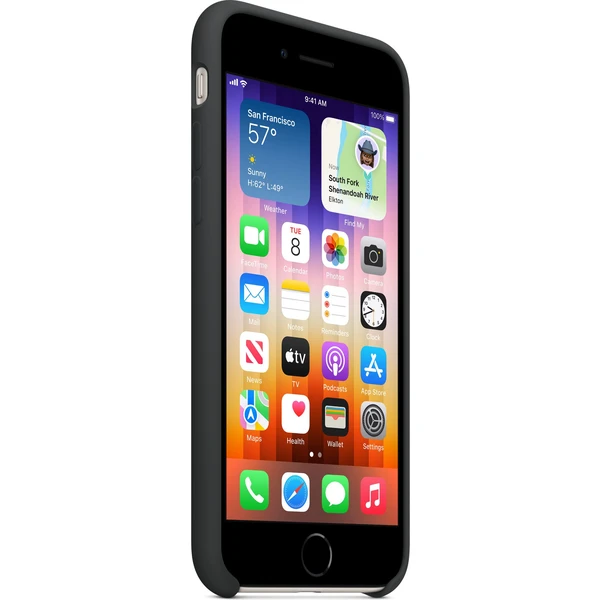 Apple silikónový kryt iPhone SE (2022/2020) tmavo atramentový - Puzdra - Obrázok 7JC9100501
