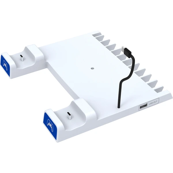 iPega P5S009 Multifunkčný Nabíjací Stojan pre PS5/PS5 Slim biely - Nabíjačky - Obrázok 7JU0000K01