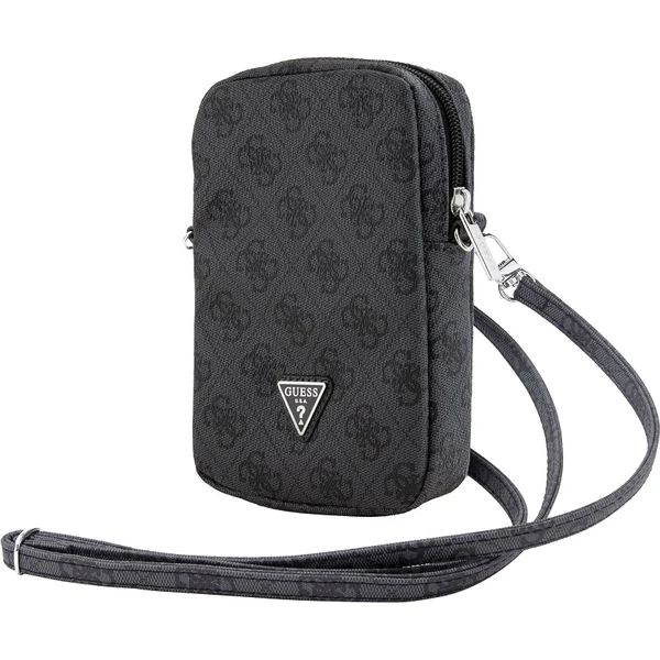 Guess PU 4G Triangle Logo Wallet Phone Bag Zipper čierny - Popruhy a crossbody - Obrázok 7JU0000P01