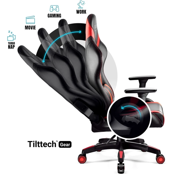Diablo X-Horn 2.0 King Size: čierno-červená - Stoličky - Obrázok 7K2G000K01