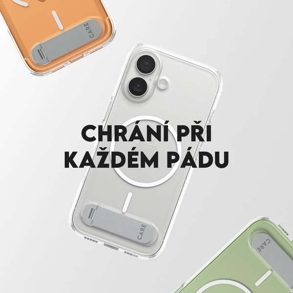 PanzerGlass® CARE Kickstand kryt s MagSafe Apple iPhone 17 strieborný/biely - Puzdra - Obrázok 7KDH000K01