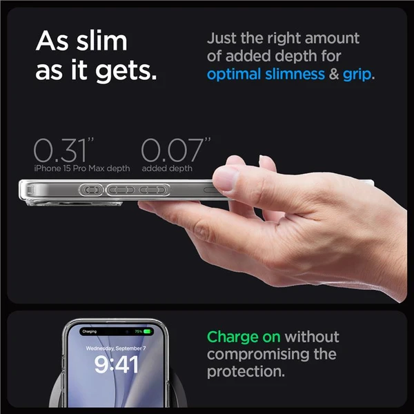 Spigen Ultra Hybrid MagFit kryt iPhone 15 Pro Max zero one biely - Puzdra - Obrázok 7KHA000601