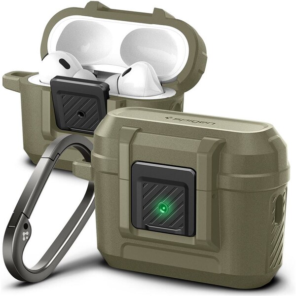 E-shop Spigen Lock Fit odolné púzdro Apple AirPods Pro 2 gen. vintage khaki