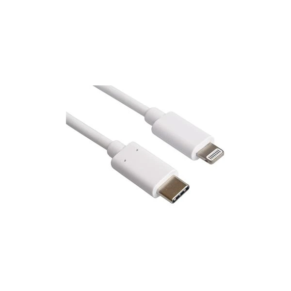 PremiumCord USB-C/Lightning napájací kábel 0,5 m biely - Káble a redukcie - Hlavný obrázok