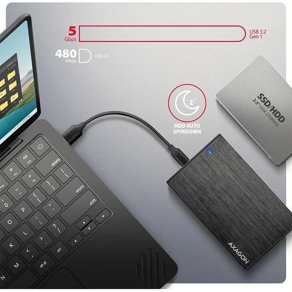 AXAGON EE25-XA6C externý box - Externé boxy - Obrázok 7L9M000K01