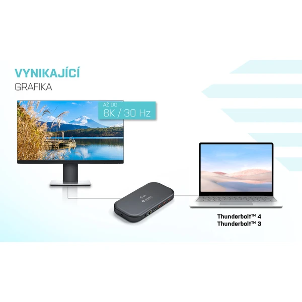 i-tec Thunderbolt 3 Dual 4K Docking Station + Power Delivery - Dokovacie stanice - Obrázok 7LIXF00101
