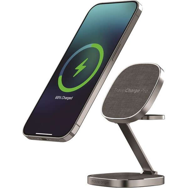 Mobile Origin TravelCharge PRO MagSafe nabíjačka šedá