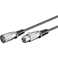 PremiumCord XLR/XLR predlžovací kábel 6m čierny - Káble a redukcie