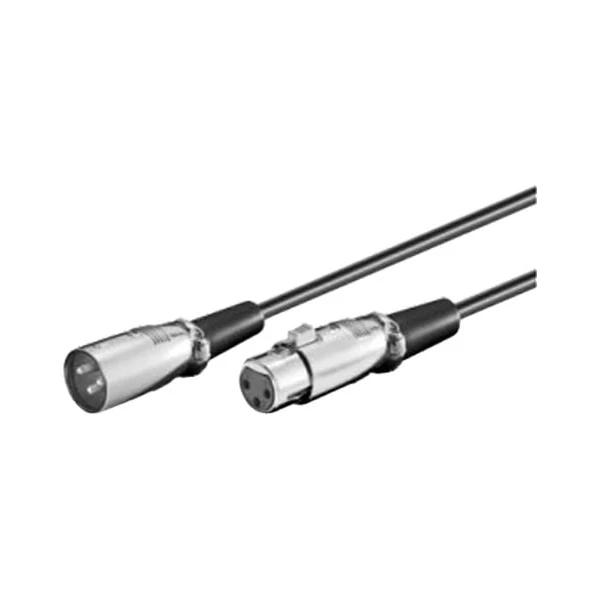 PremiumCord XLR/XLR predlžovací kábel 6m čierny - Káble a redukcie - Hlavný obrázok