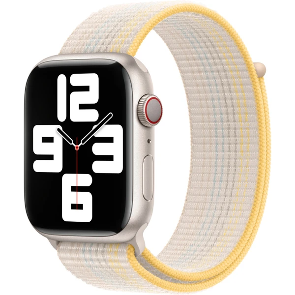 Apple Watch 49/45/44/42mm hviezdne biely prevliekací športový remienok - Remienky - Hlavný obrázok