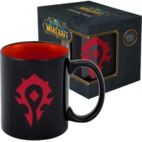 Keramický hrnček World of Warcraft Horda - čierny 330 ml (darčekové balenie) - Hrnčeky