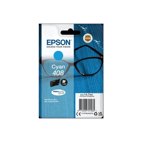 EPSON ink Cyan 408L DURABrite Ultra Ink - Tonery - Hlavný obrázok