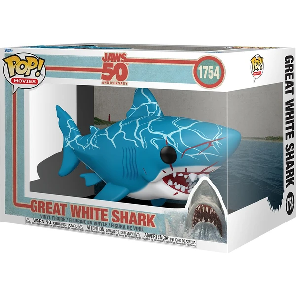 Funko POP! #1754 Filmy: Jaws S3 - Great White Shark (Retro) (Super size) 15 cm - Funko POP! - Obrázok 7P2F000K01