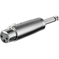 PremiumCord XLR/6,35mm mikrofónna redukcia strieborná - Káble a redukcie