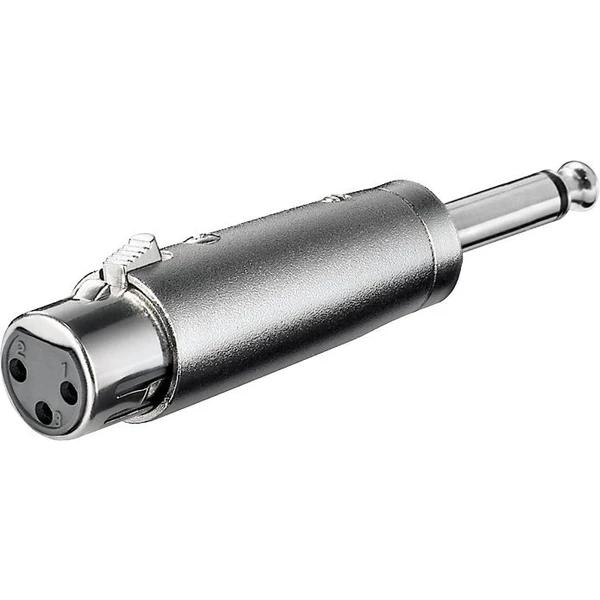 PremiumCord XLR/6,35mm mikrofónna redukcia strieborná - Káble a redukcie - Hlavný obrázok