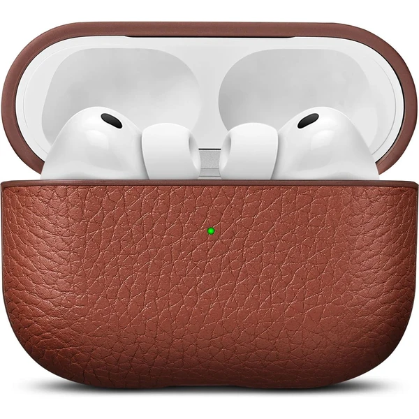 Woolnut Leather kožené puzdro pre AirPods Pro 3. generácie hnedé - Puzdra - Hlavný obrázok