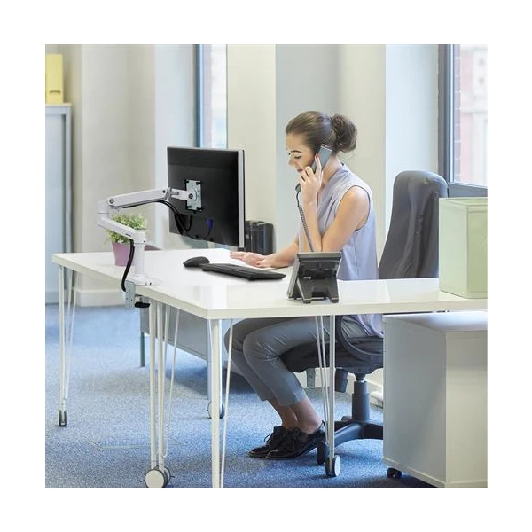 Ergotron LX Stolové rameno pre 1 monitor 32' biele - Držiaky pre obrazovky - Obrázok 7QMB100501