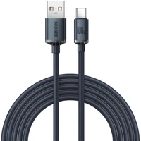 Baseus CAJY000501 Crystal Shine Series Dátový Kábel USB - USB-C 100W 2m Black - Káble