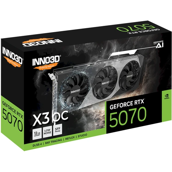 INNO3D NVIDIA GeForce RTX 5070 X3 OC 12GB GDDR7 - Grafické karty - Obrázok 7QWH000K01