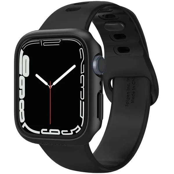 Spigen Thin Fit puzdro Apple Watch 9/8/7 (45mm) čierne - Puzdra - Obrázok 7S1PF00101