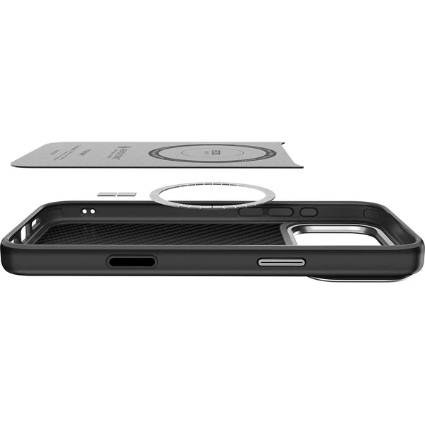 Spigen Enzo Aramid T kryt iPhone 17 Pro Max black/silver - Puzdra - Obrázok 7SJH000K01
