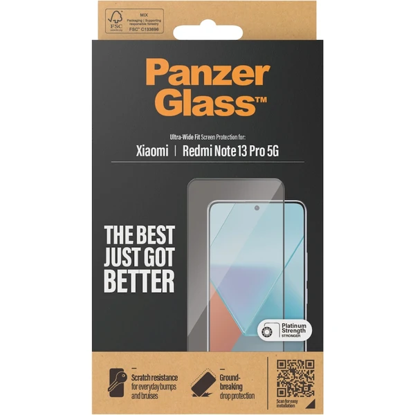 PanzerGlass Ultra-Wide Fit ochranné sklo Xiaomi Redmi Note 13 Pro 5G - Ochranné fólie a sklo - Obrázok 7T51000P01