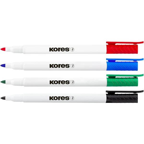 Kores K-MARKER popisovače na biele tabule a flipcharty s tenkým hrotom 4 farby - Popisovače - Obrázok 7T7H000K01