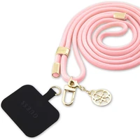 Guess Crossbody Popruh Cord 4G Charm zlatý/ružový - Popruhy a crossbody