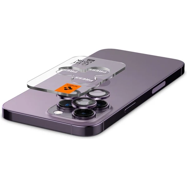 Spigen Glass EZ Fit Optik Pro 2 Pack tvrdené sklo na fotoaparát iPhone 14 Pro/iPhone 14 Pro Max fial - Ochranné fólie a sklo - Obrázok 7W09000601