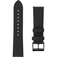 FIXED Leather Strap kožený remienok so šírkou 22mm pre smartwatch čierny - Remienky