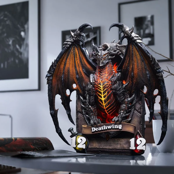 Soška HEX Collectibles Blizzard: Hearthstone - Deathwing 3D Art Frame - Sochy a sošky - Obrázok 7XWF000K01