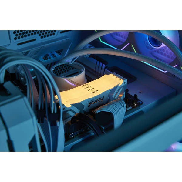 Kingston FURY Renegade White RGB DDR5 32GB 6400MT/s CL32 DIMM (2x16GB) XMP - Operačné pamäte - Obrázok 7YWN100501