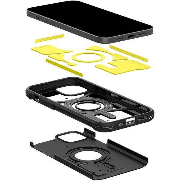 Spigen Tough Armor MagFit kryt iPhone 15 čierny - Puzdra - Obrázok 7YZ8000601
