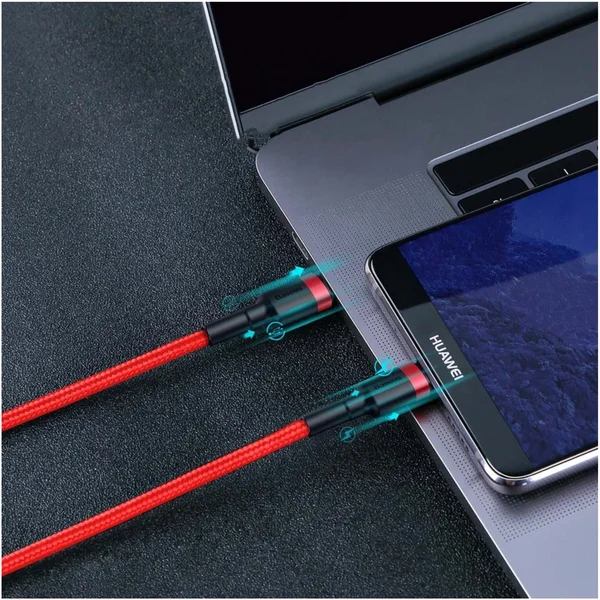 Baseus Cafule USB-C/USB-C napájací kábel 60W 1m červený - Káble a redukcie - Obrázok 7Z95300401