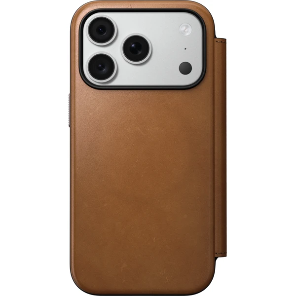 Nomad Modern Leather Folio MagSafe kožené puzdro iPhone 17 Pro/18 Pro English Tan - Puzdra - Obrázok 7a0504edf34d43c0a8cc941fb33346cd