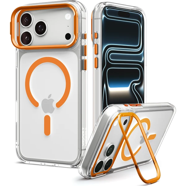 Spigen Ultra Hybrid Optik S MagSafe kryt iPhone 18 Pro Max/17 Pro Max priehľadný oranžový - Puzdra - Obrázok 7a3b98c52d094b7786095379424ba09c