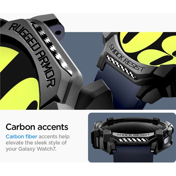 Spigen Rugged Armor púzdro Samsung Galaxy Watch7 (44mm) matne čierne - Puzdra - Obrázok 7a3e4dd66656490bbf1dfa414bdd274b
