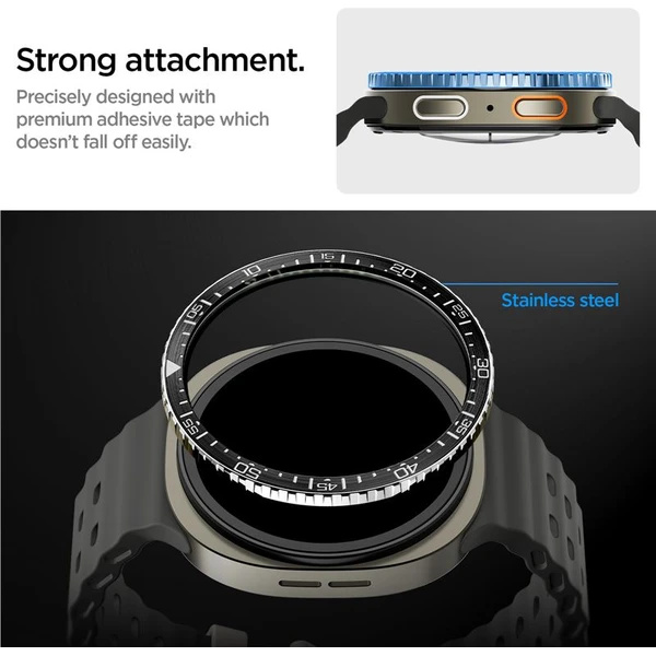 Spigen Bezel Tune (Diver) ochranný krúžok Galaxy Watch8 (44mm) čierny - Puzdra - Obrázok 7a43dc7f75b94de28257a576b2ecc954