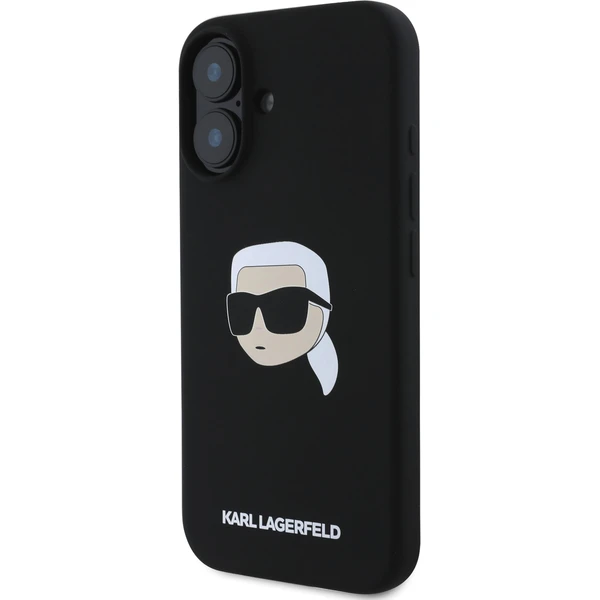 Karl Lagerfeld Liquid Silicone Karl Head MagSafe kryt iPhone 16 čierny - Puzdra - Obrázok 7a4548ef8065462aa8d1242bbfaf19a7