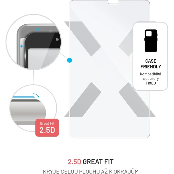 FIXED 2,5D tvrdené sklo Samsung Galaxy Tab A11/A9 číre - Ochranné fólie a sklo - Obrázok 7a598da70fa34fc0bf31402e731517cf