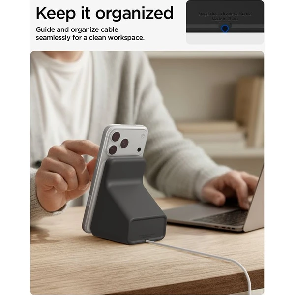Spigen MagSafe Charger Stand S stojanček pre MagSafe nabíjačku čierny - Stojany - Obrázok 7a5a881b70fe4261af955620e8aaebbc