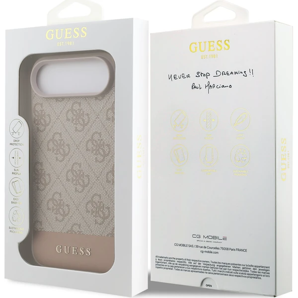 Guess PU 4G Stripe Zadný Kryt pre iPhone Air ružový - Puzdra - Obrázok 7a818077211a44209aa54fb219e5082c