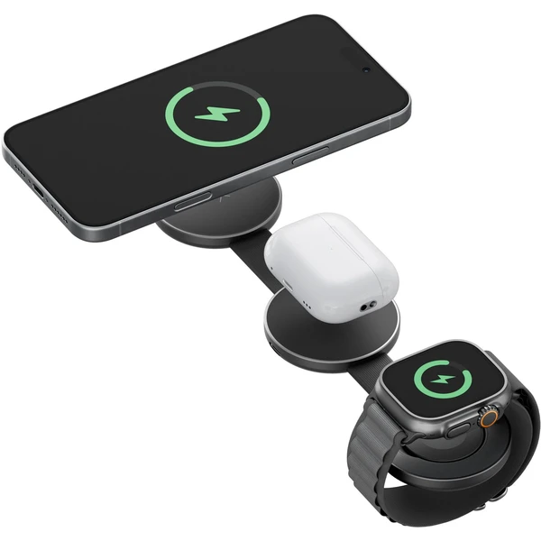 ENERGEA AluMag Trio 3v1 Foldable (Qi2) hliníková MagSafe nabíjačka 15W modrá - Nabíjačky - Obrázok 7a92298bf4a74d449eee5a2779a4e504