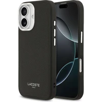 Lacoste PU Leather Champs Elysees MagSafe kryt iPhone 17 čierny - Puzdra